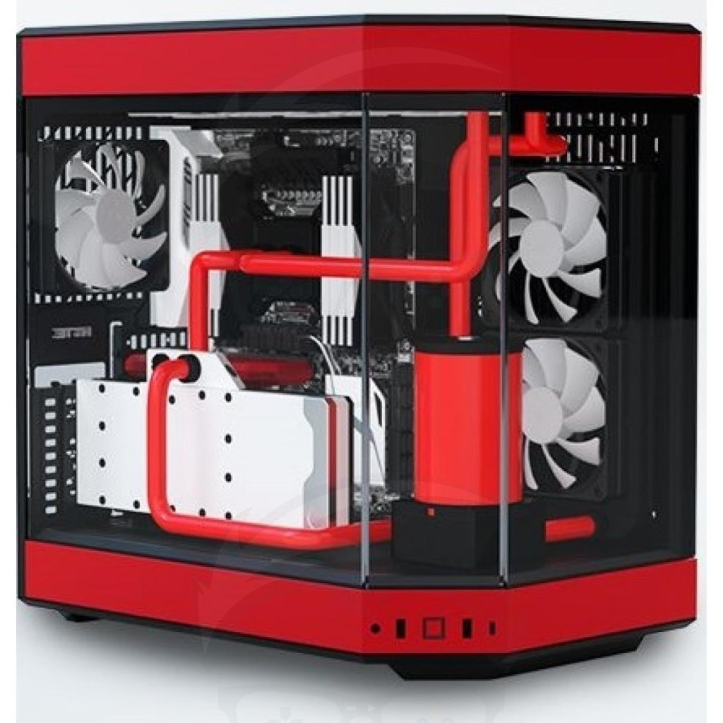 HYTE Y60 Premium Mid-Tower ATX Case (Red/Black/White) GAMING CASE HYTE Y60 Premium Mid-Tower ATX Case (Red/Black/White) GAMING CASE